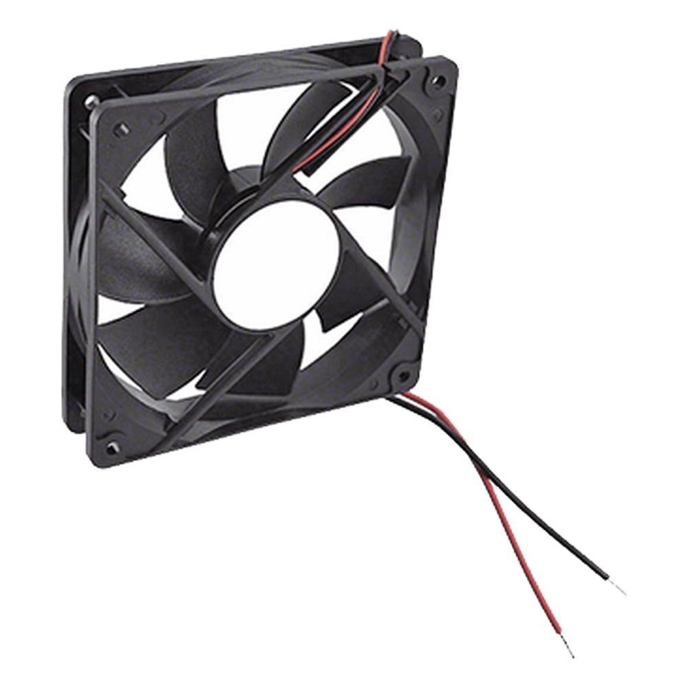 Ventilador Anticondensante Axial Cuadrado, 12Vcc, 120x120x25 mm, 75.0 CFM, 1.9 W, 161 mA, 2200 RPM.