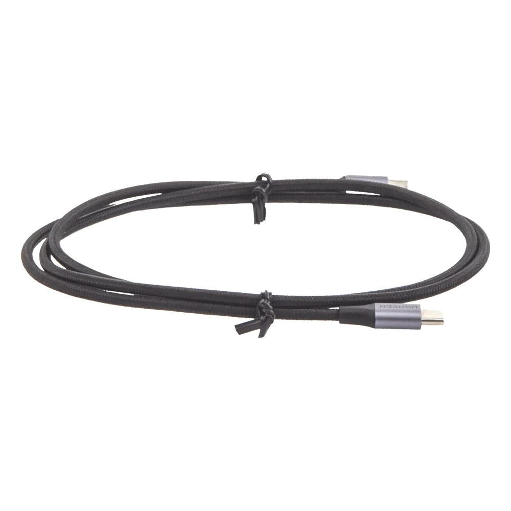 Cable USB-C a USB-C | 1 Metro (3.28 Pies) | Transferencia de Datos de 480 Mbps | Carga Rápida de Hasta 60W | QC 4.0/3.0/2.0 | PD3.0 | FPC | AFC | Protección Integrada | Caja de Aluminio | Nylon Trenzado | Color Negro - Imagen 5