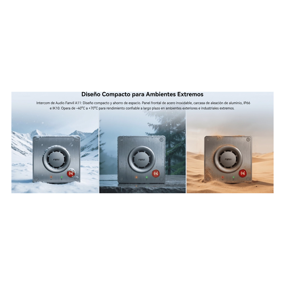 Video Intercom IP para Exterior / Cámara 4 Megapixel (1080p) / HDR e Iluminación IR / Altavoz 5W y Doble Micrófono con Reducción de Ruido / Panel Acero Inoxidable y Cuerpo Aluminio / IP66 e IK10 / PoE+ / 2 Líneas SIP - Imagen 16