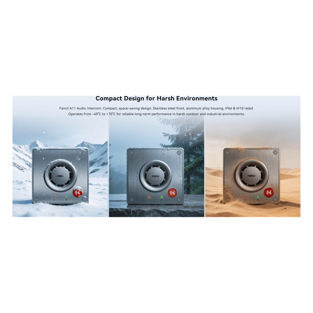 Video Intercom IP para Exterior / Cámara 4 Megapixel (1080p) / HDR e Iluminación IR / Altavoz 5W y Doble Micrófono con Reducción de Ruido / Panel Acero Inoxidable y Cuerpo Aluminio / IP66 e IK10 / PoE+ / 2 Líneas SIP - Imagen 5