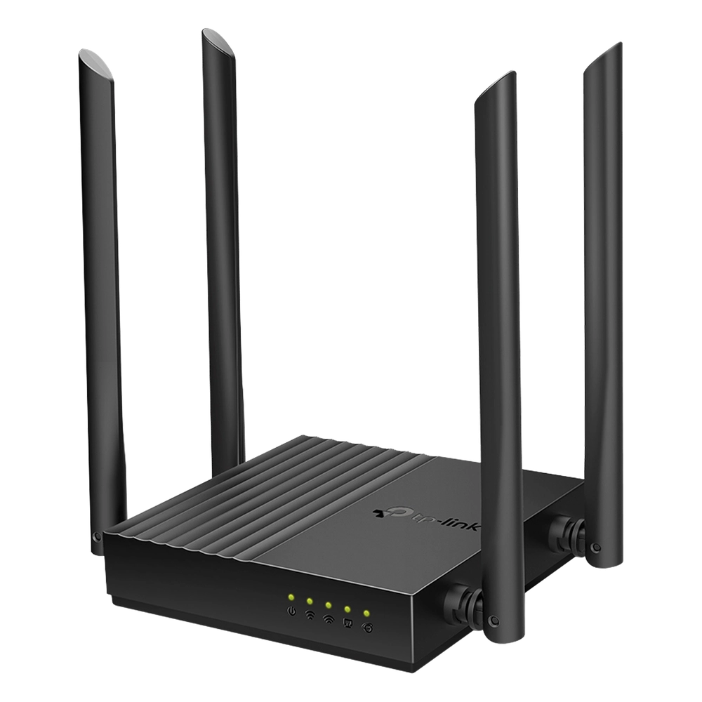 Router Inalámbrico AC 1200 / Doble Banda MU-MIMO / 1 puerto WAN 10/100/1000 Mbps / 4 puertos LAN 10/100/1000 Mbps / Compatible con EasyMesh / Administración Web o App Tether