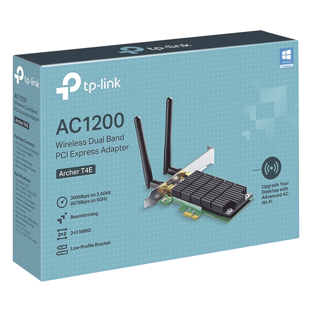 Adaptador PCI inalámbrico doble banda AC 1200 Mbps / Antena de alta ganancia / Tecnología MU-MUMO 2X2 / Soporte de perfil bajo y Altura completa - Imagen 3