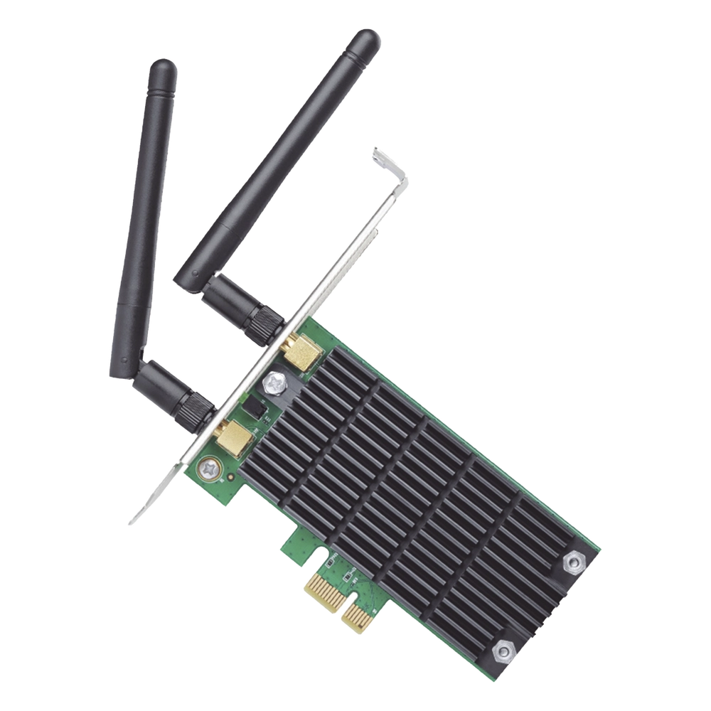 Adaptador PCI inalámbrico doble banda AC 1200 Mbps / Antena de alta ganancia / Tecnología MU-MUMO 2X2 / Soporte de perfil bajo y Altura completa