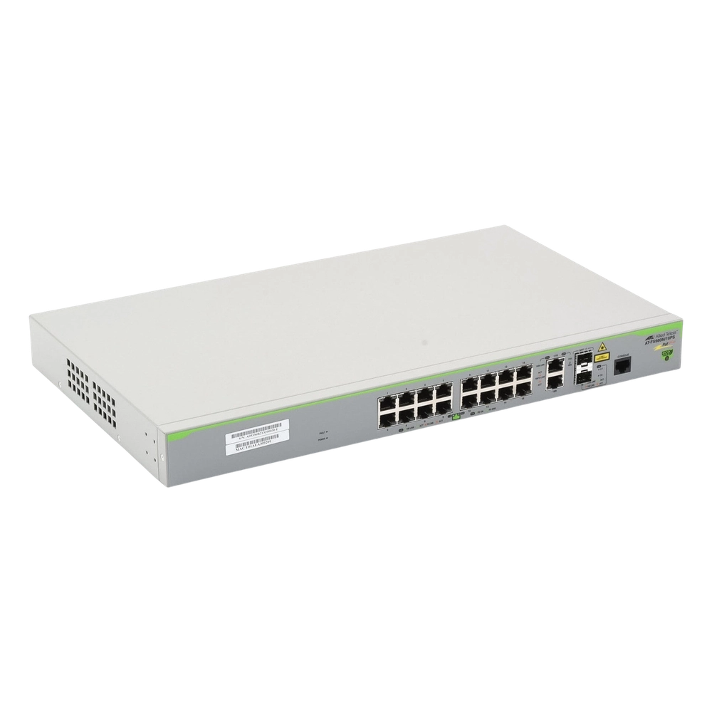 Switch PoE+ Administrable CentreCOM FS980M, Capa 3 de 16 Puertos 10/100 Mbps + 2 puertos RJ45 Gigabit/SFP Combo, 250W - Imagen 4