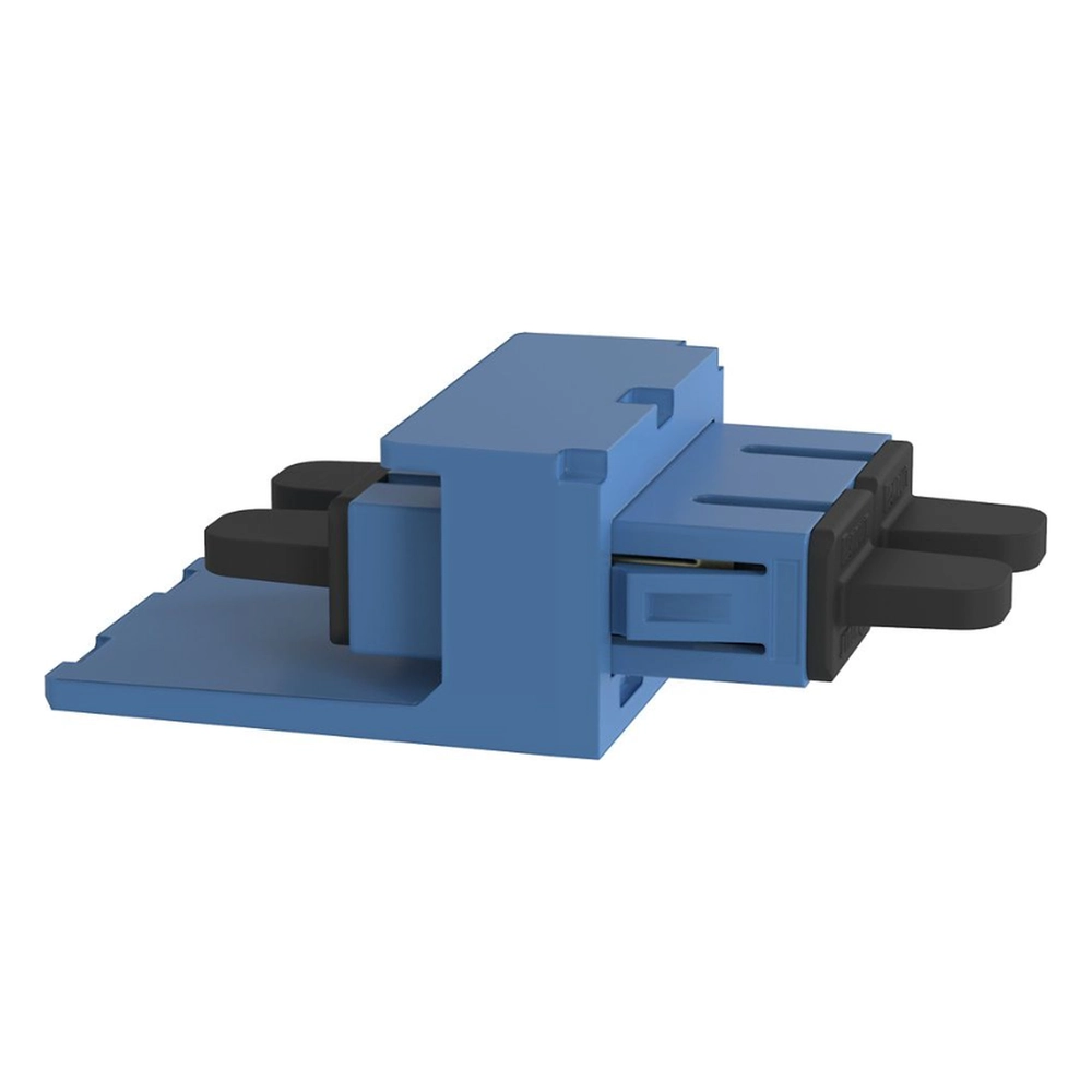 Módulo Acoplador SC Duplex, para Fibra Óptica Monomodo OS1/OS2, Tipo Mini-Com, Color Azul - Imagen 4