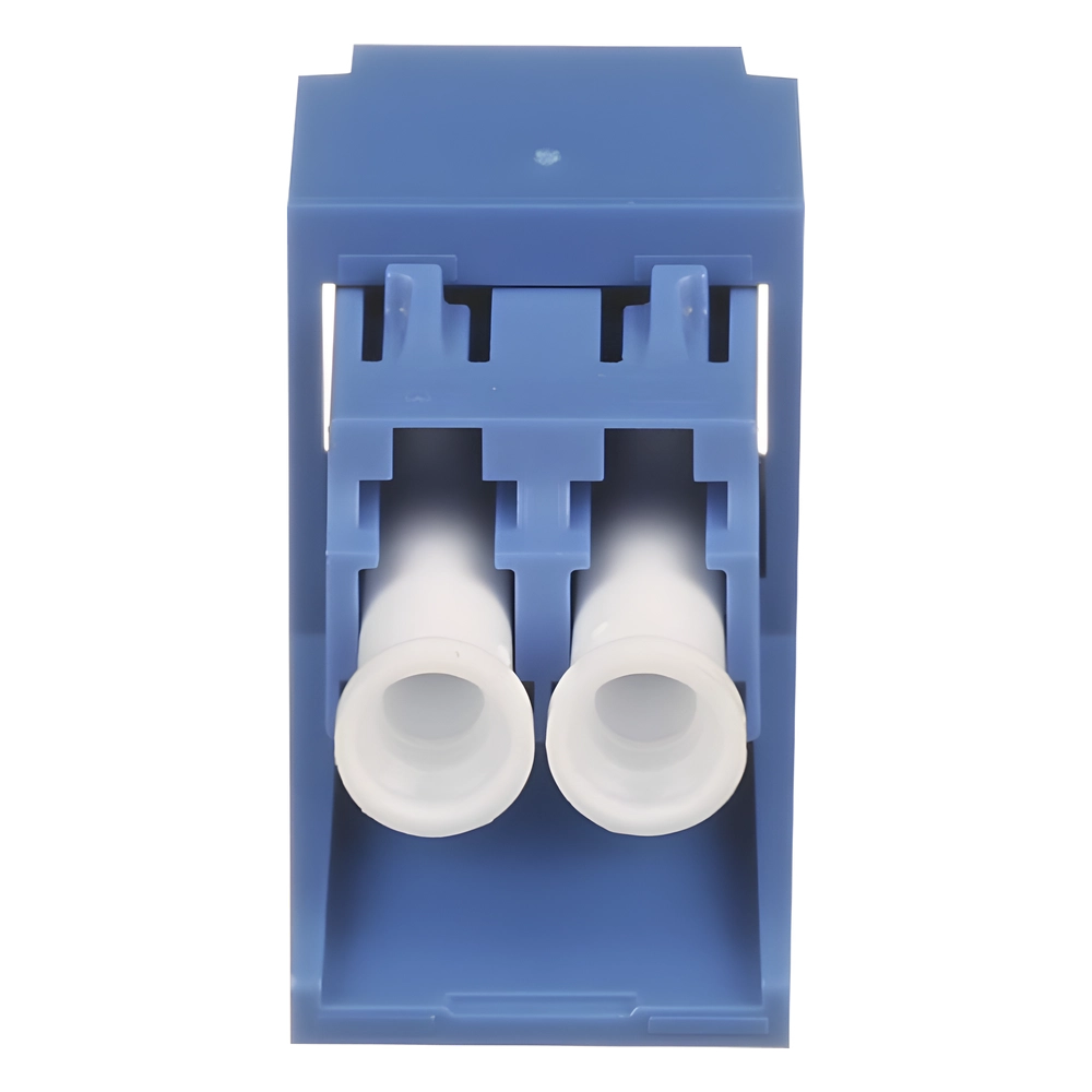 Módulo Acoplador LC Duplex, para Fibra Óptica Monomodo OS1/OS2, Tipo Mini-Com, Color Azul - Imagen 4
