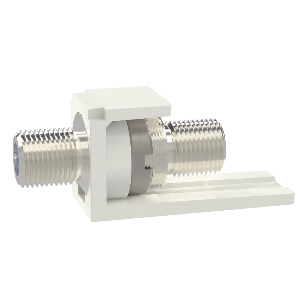 Módulo Acoplador Coaxial Tipo F, Mini-Com, de 75 Ohms, 3.0 GHz, Color Blanco - Imagen 3