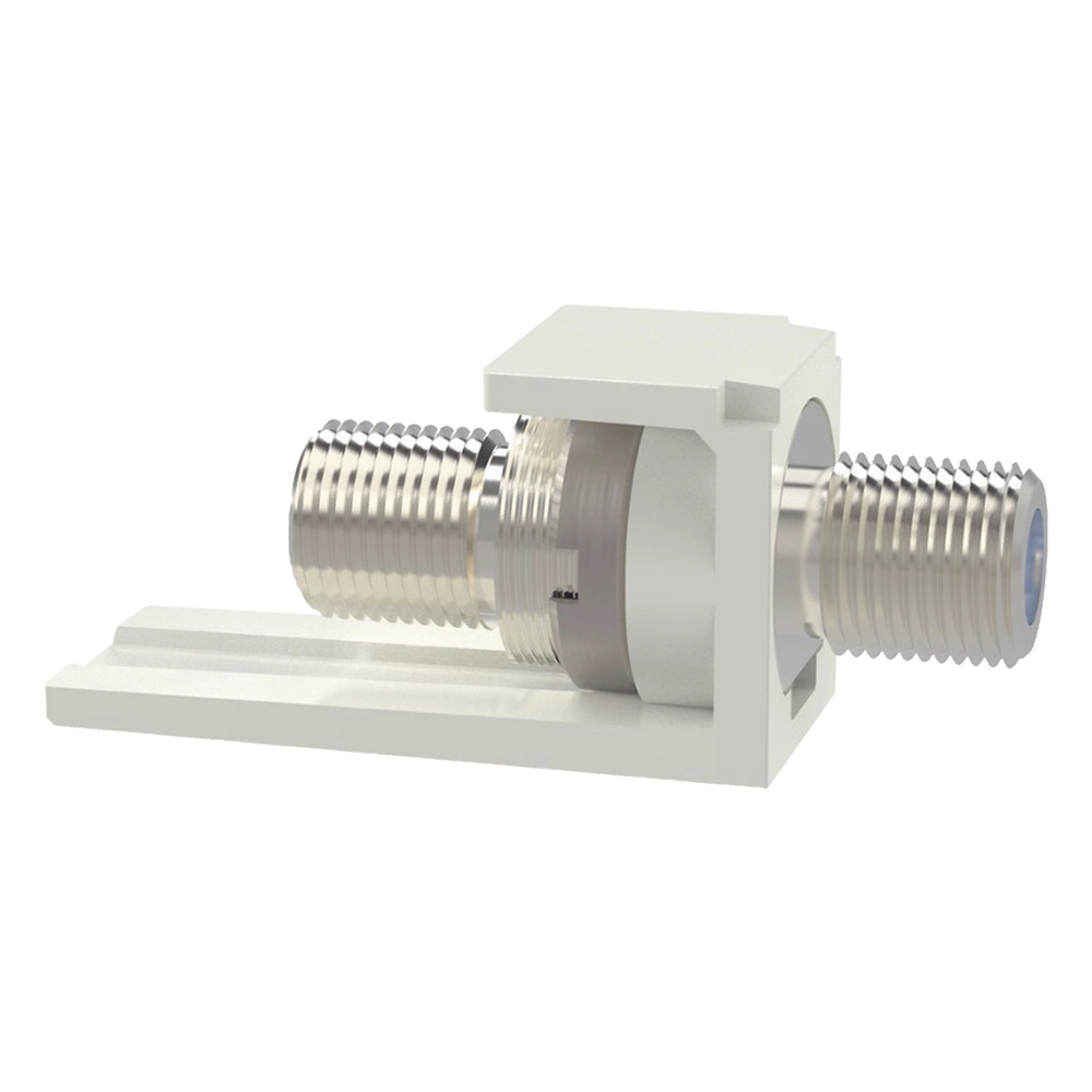 Módulo Acoplador Coaxial Tipo F, Mini-Com, de 75 Ohms, 3.0 GHz, Color Blanco - Imagen 4