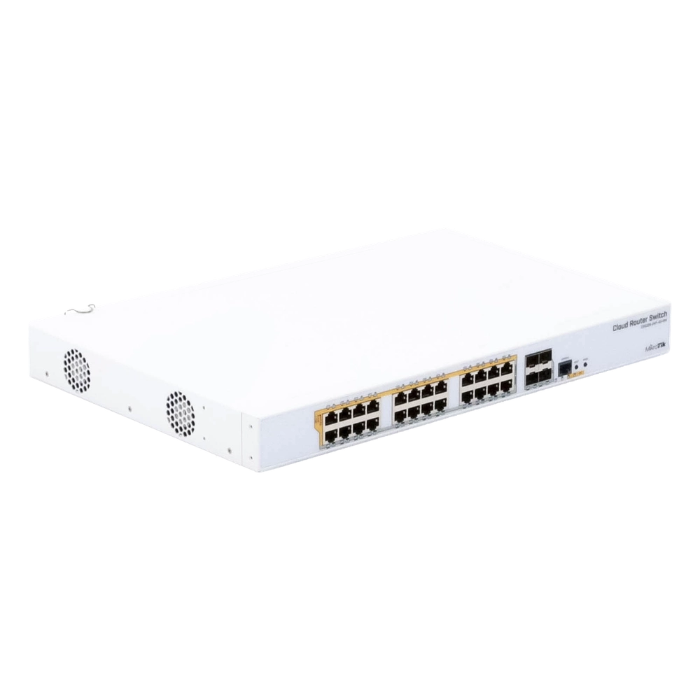 CRS328-24P-4S+RM - 24 port Gigabit Ethernet router/switch with four 10Gbps SFP+ - Imagen 6