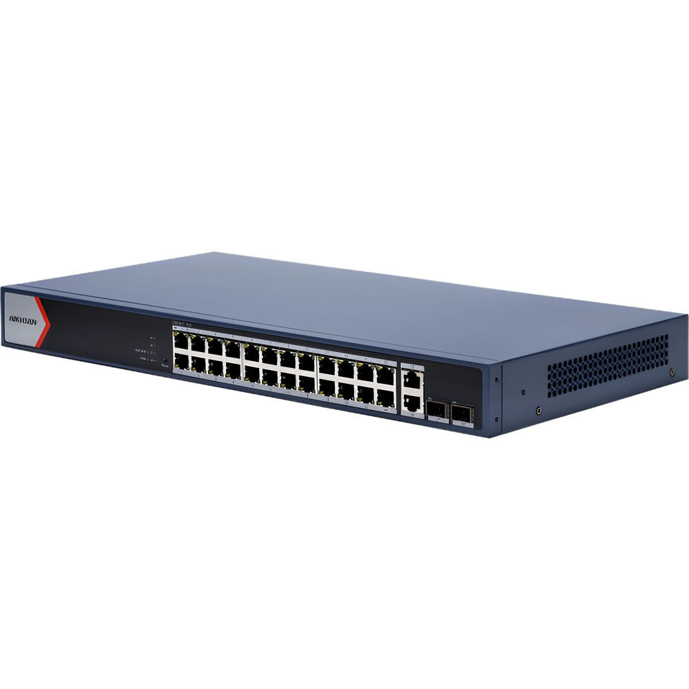Switch Gigabit PoE+ / Administrable / 24 Puertos 1000 Mbps PoE+ / 2 Puertos 1000 Mbps Uplink / 2 Puertos SFP Uplink / Configuración Nube Hik-Partner Pro / Modo Extendido hasta 300 Metros / 230 W - Imagen 4