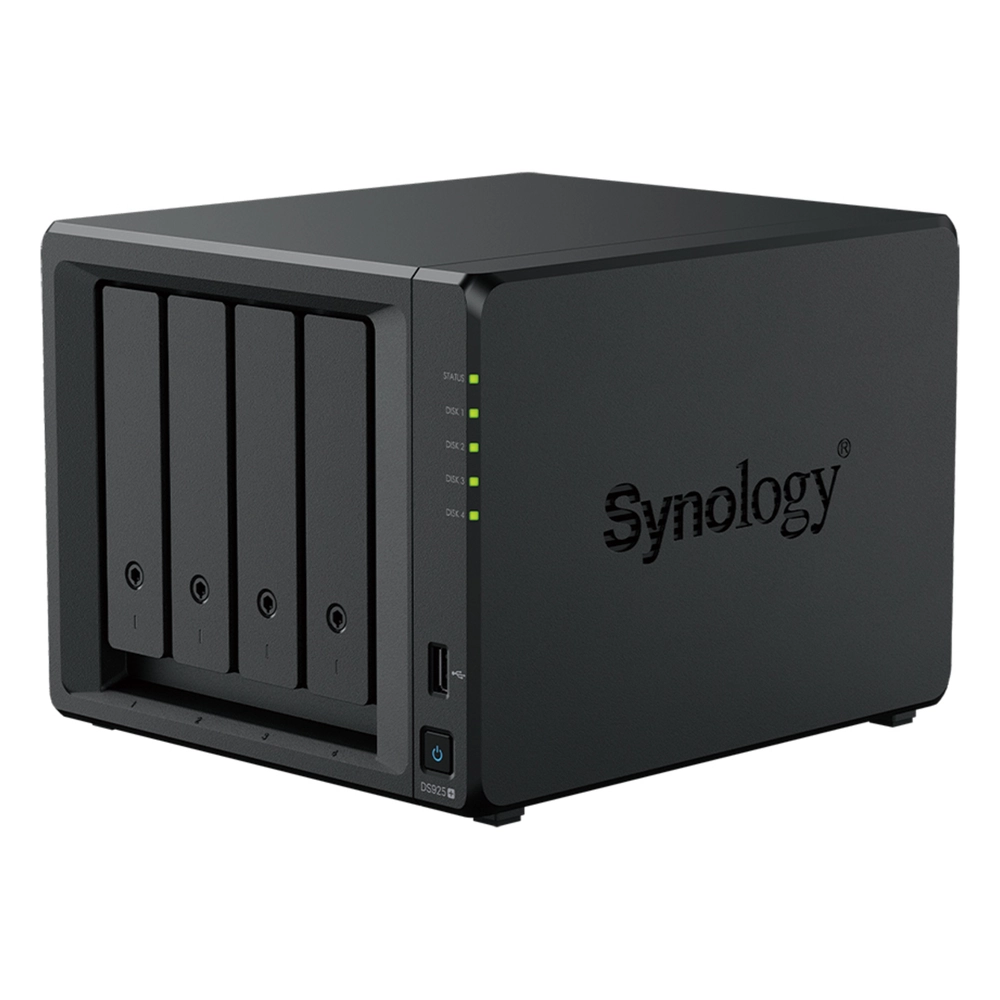 NAS DiskStation DS925+ | 4 Bahías | Expandible a 9 Bahías | 2 Puertos 2.5GbE | 2 Ranuras M.2 NVMe | AMD Ryzen V1500B | 4 GB DDR4 ECC | Hasta 565 MB/s Escritura Secuencial | Compatible con RAID | Synology DSM. - Imagen 4