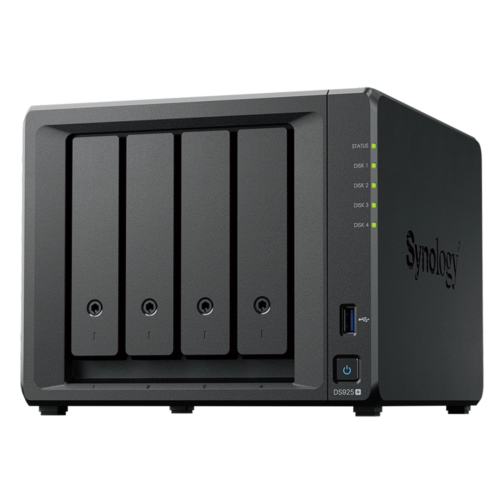 NAS DiskStation DS925+ | 4 Bahías | Expandible a 9 Bahías | 2 Puertos 2.5GbE | 2 Ranuras M.2 NVMe | AMD Ryzen V1500B | 4 GB DDR4 ECC | Hasta 565 MB/s Escritura Secuencial | Compatible con RAID | Synology DSM. - Imagen 5