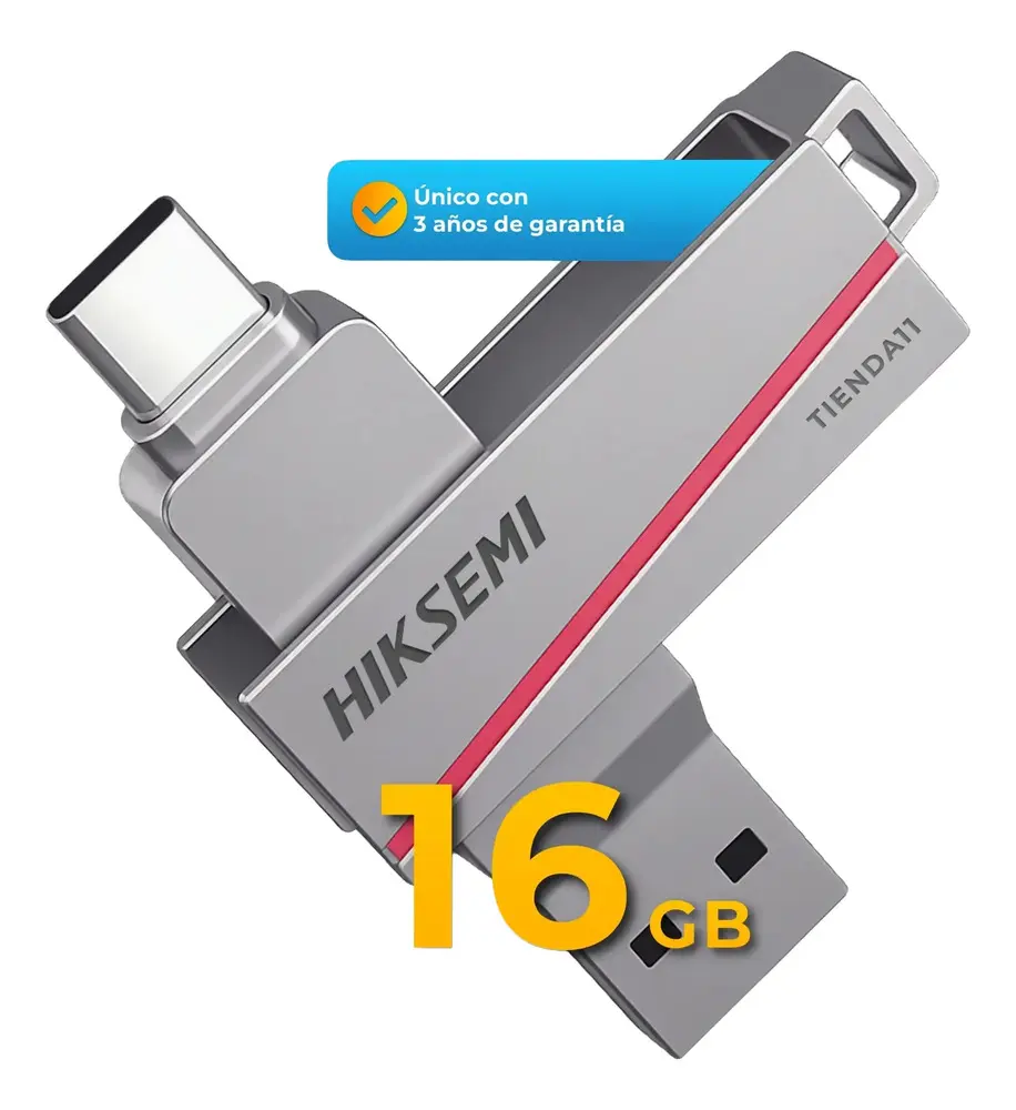 Usb 3.2 16gb Hiksemi Dual Usb A-c (3 Años Garantia) 1 Pieza De 16gb