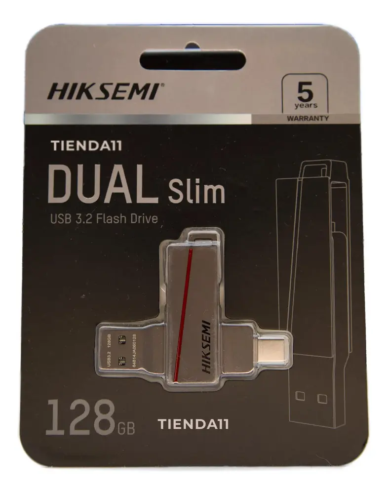 Usb 3.2 128gb Hiksemi Dual Usb A-c (3 Años Garantia) 1 Pieza De 128gb - Imagen 2
