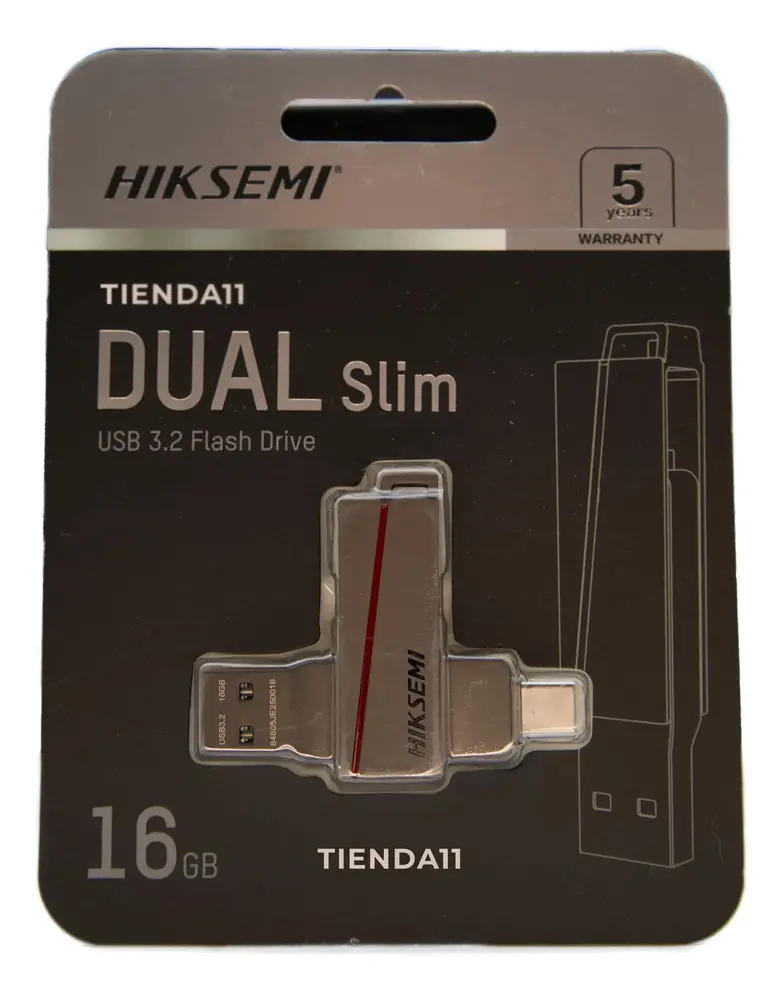 Usb 3.2 16gb Hiksemi Dual Usb A-c (3 Años Garantia) 1 Pieza De 16gb - Imagen 2