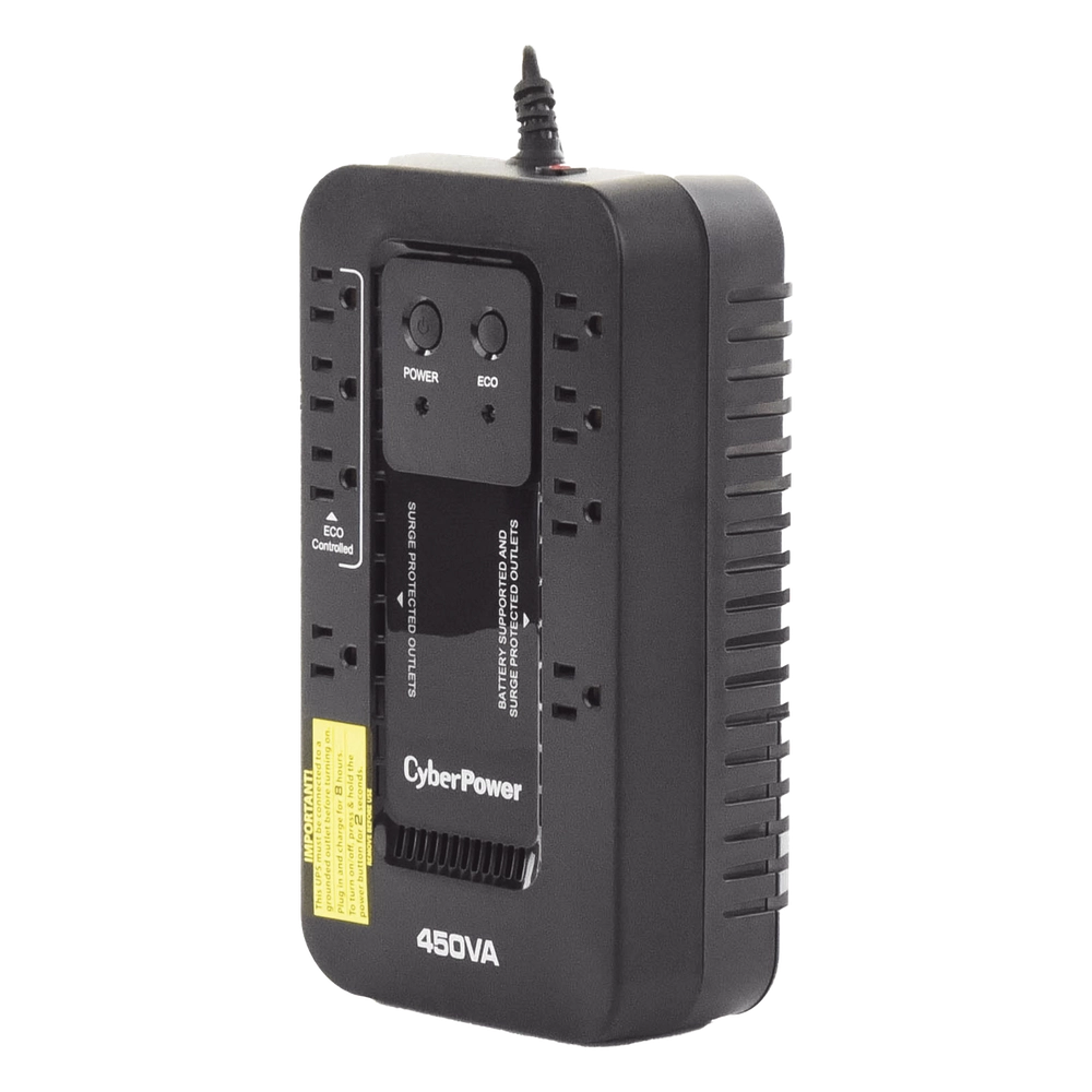 UPS de 450 VA/260 W, Topología Standby con Modo Ahorrador ECO, Entrada 120 Vca NEMA 5-15P, Con 8 Tomas NEMA 5-15R - Imagen 5