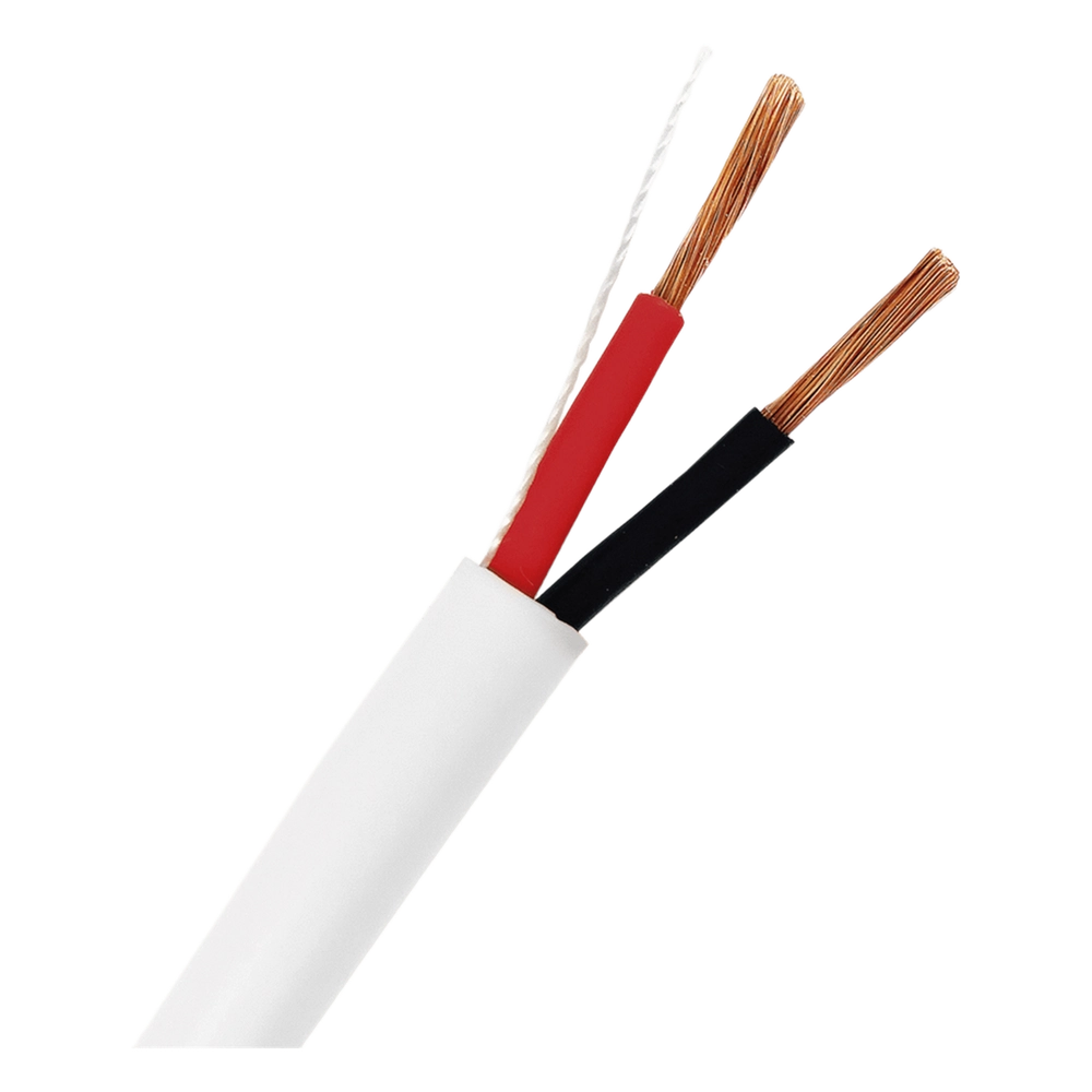 Bobina de 152 m (500 ft) / Cable para Bocina 2x14 AWG / Libre de Oxígeno / Blanco