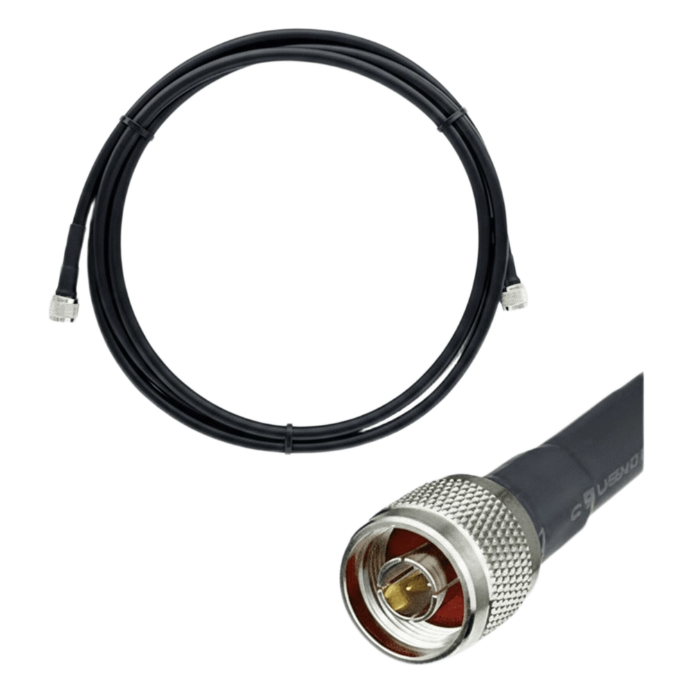 Jumper Coaxial con Cable Epcom405 | Conector N Macho en los Extremos | 3 Metros (9.84 pies) de Longitud.