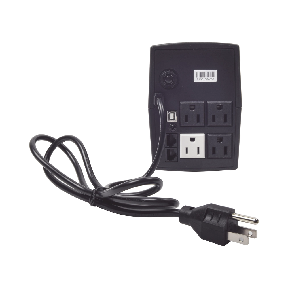 UPS de 600VA/360W / Topología Línea Interactiva / Entrada y Salida 120 Vca / Clavija NEMA 5-15P / 4 Tomas NEMA 5-15R - Imagen 3