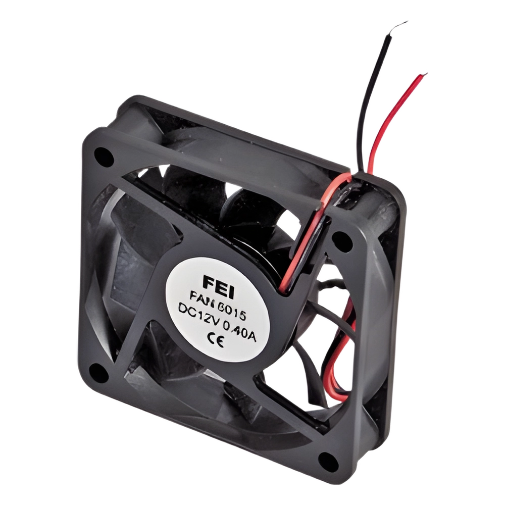 Ventilador Anticondensante Axial Cuadrado, 60x60x25 mm, 24 Vcc, 4500 RPM, 2.9 W, 0.12 A, Flujo de Aire de 25.0 CFM, Unión Sellada.