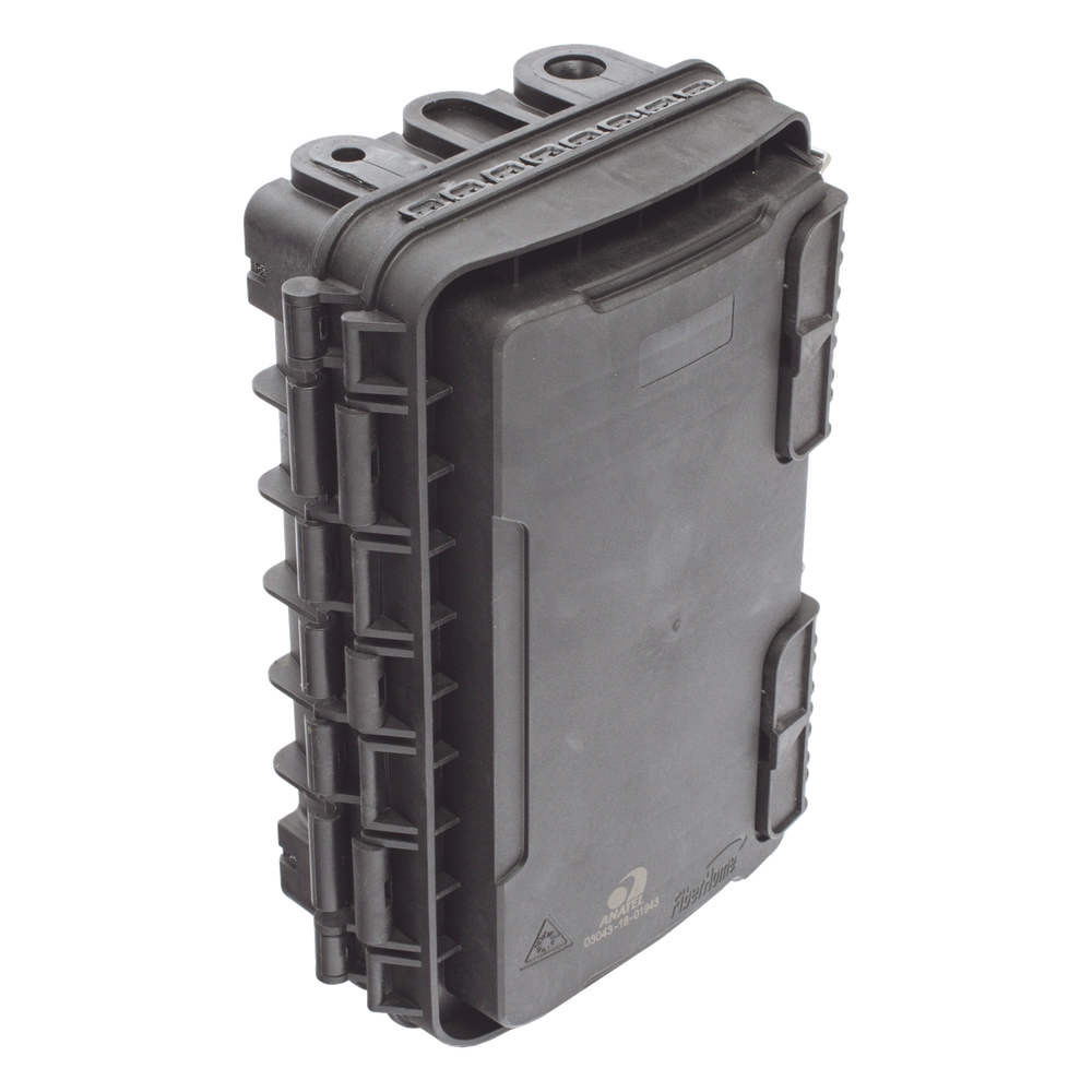 Caja de Distribución de Fibra Óptica para 24 Empalmes, con 8 acopladores SC/APC simplex, Exterior IP65, Color Negro - Imagen 5