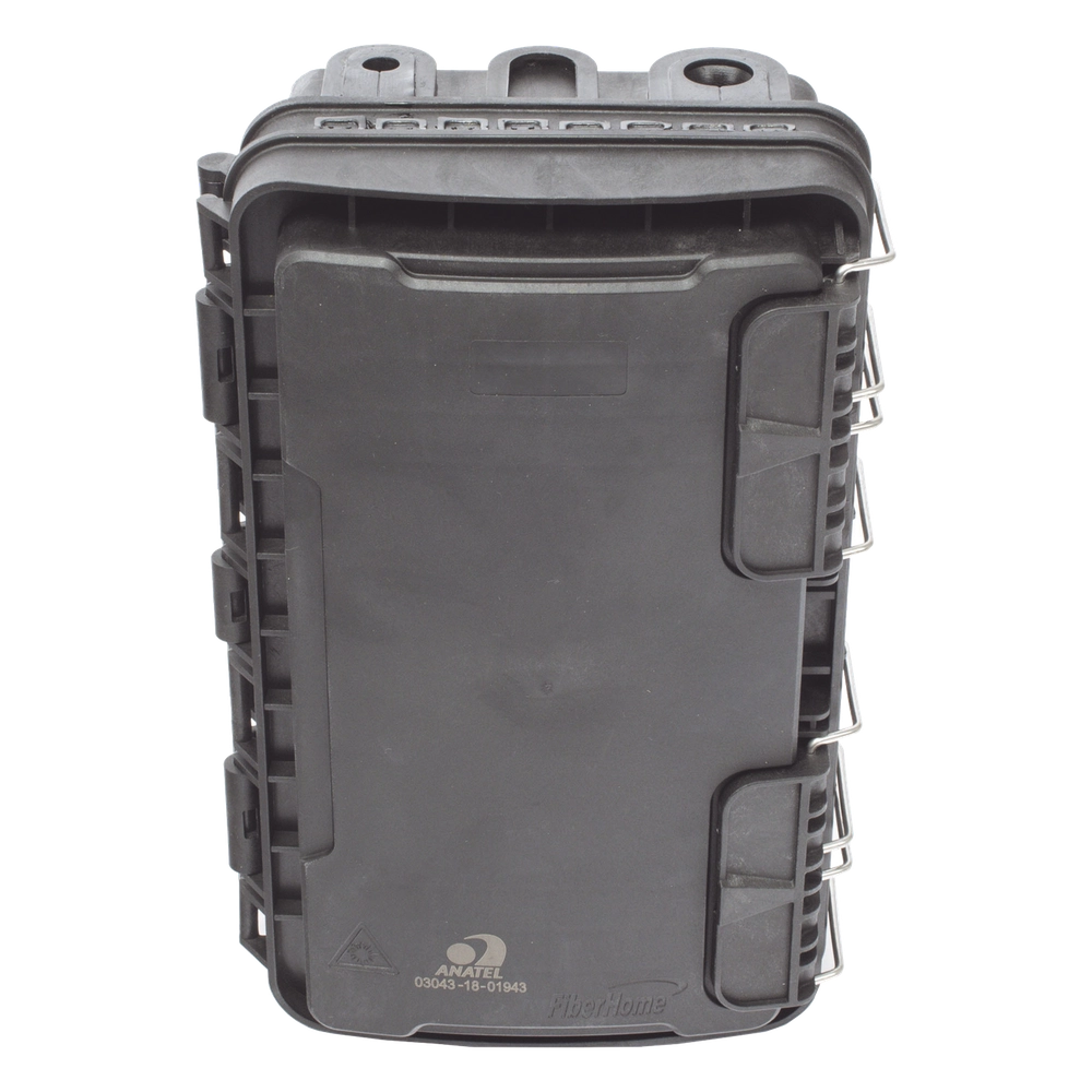 Caja de Distribución de Fibra Óptica para 24 Empalmes, con 8 acopladores SC/APC simplex, Exterior IP65, Color Negro - Imagen 6