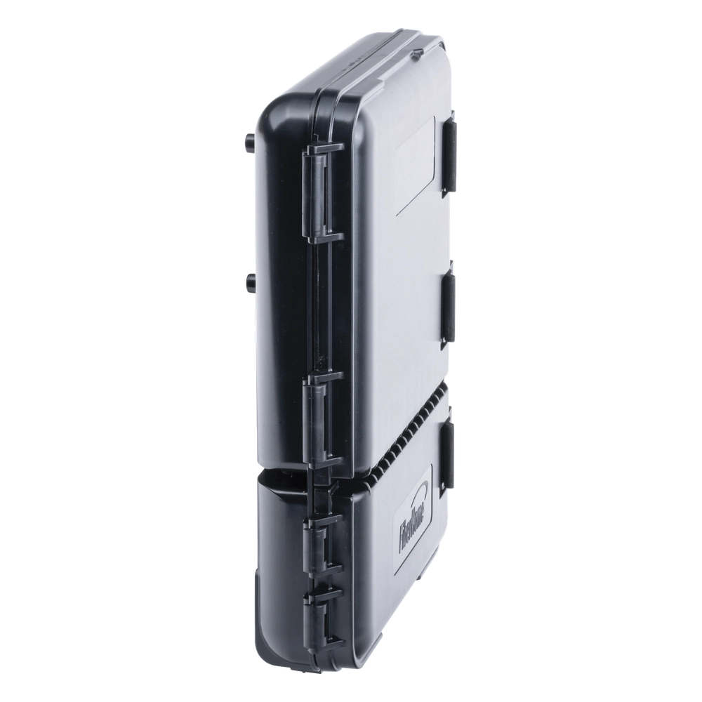 Caja de Distribución de Fibra Óptica para 24 Empalmes, con 8 Acopladores SC/APC Simplex, Exterior IP55, Color Negro - Imagen 3