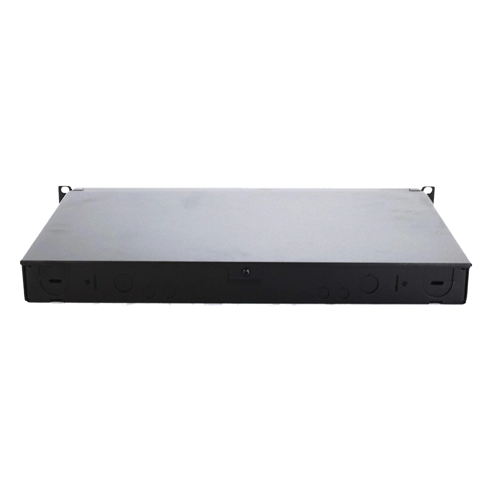 Panel de Distribución de Fibra Óptica, Acepta 4 Casetes QuickNet o Placas FAP/FMP con Panel CFAPPBL1 (No Incluido), Bandeja Fija, Hasta 96 Fibras, Color Negro, 1UR - Imagen 3