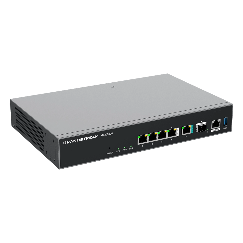 Dispositivo de Convergencia de Redes GCC6020 / Router VPN / Firewall de Próxima Generación / IP PBX / Switch de Red / 4 Puertos Gigabit Ethernet / 1 Puerto SFP+ 10 Gigabit / 1 Puerto 2.5 Gigabit / Administración en la Nube GDMS / Mont - Imagen 2