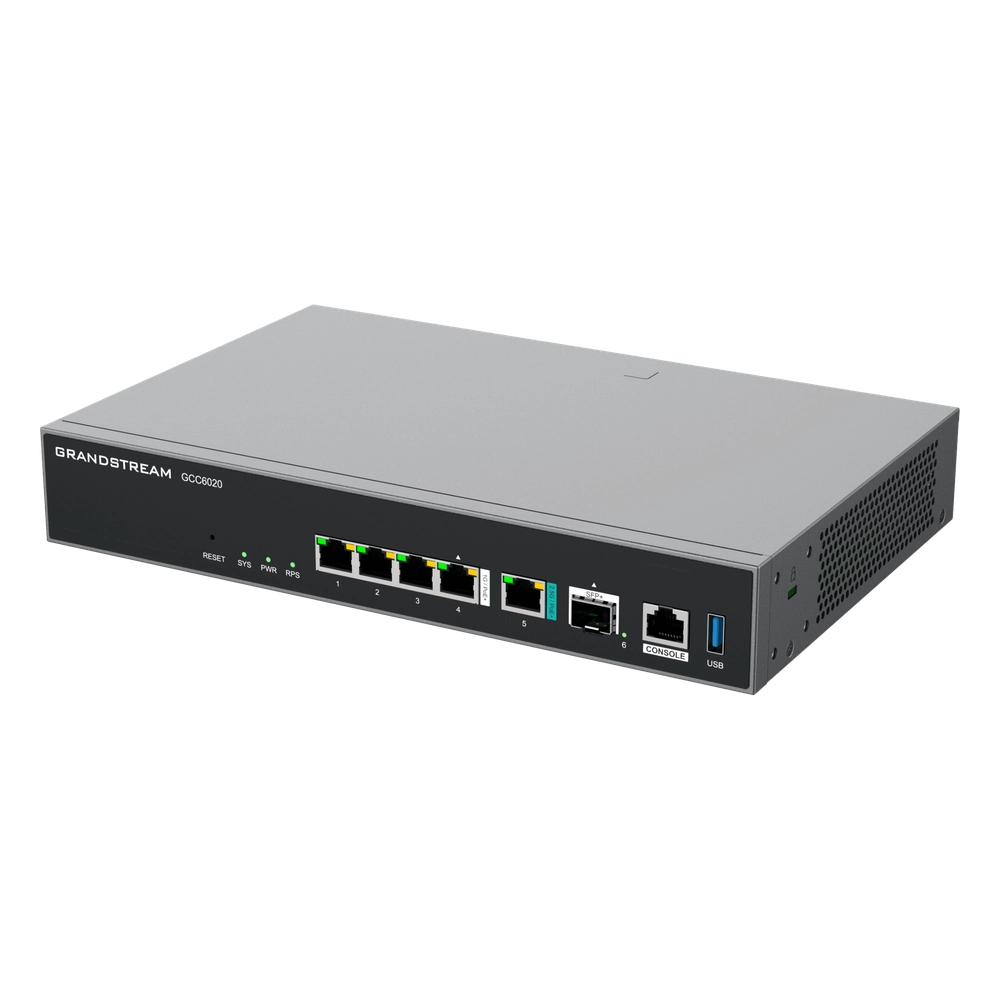 Dispositivo de Convergencia de Redes GCC6020 / Router VPN / Firewall de Próxima Generación / IP PBX / Switch de Red / 4 Puertos Gigabit Ethernet / 1 Puerto SFP+ 10 Gigabit / 1 Puerto 2.5 Gigabit / Administración en la Nube GDMS / Mont - Imagen 3