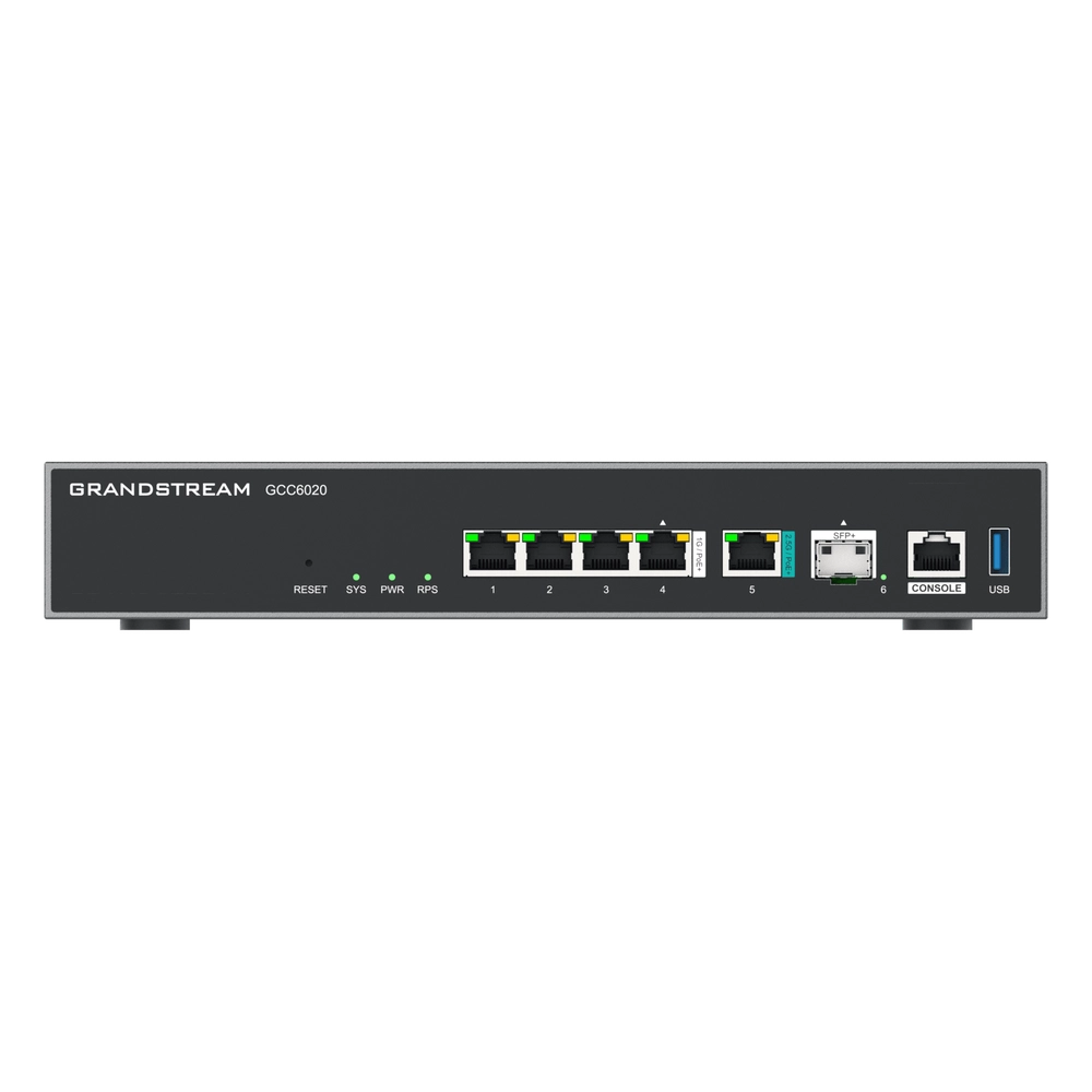 Dispositivo de Convergencia de Redes GCC6020 / Router VPN / Firewall de Próxima Generación / IP PBX / Switch de Red / 4 Puertos Gigabit Ethernet / 1 Puerto SFP+ 10 Gigabit / 1 Puerto 2.5 Gigabit / Administración en la Nube GDMS / Mont - Imagen 4