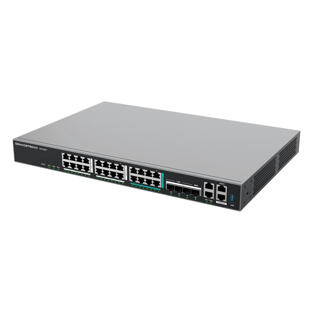 Router Todo-en-Uno GCC6021 con PBX de 50 Extensiones + Firewall + VPN + Switch de 16 Puertos GbE + 4x SFP+ 10 GbE y 8x 2.5 GbE / Gestión en la Nube con GDMS - Imagen 3