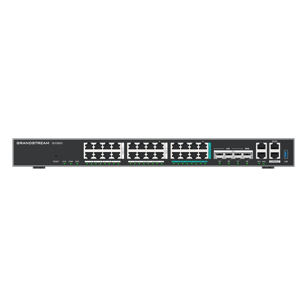 Router Todo-en-Uno GCC6021 con PBX de 50 Extensiones + Firewall + VPN + Switch de 16 Puertos GbE + 4x SFP+ 10 GbE y 8x 2.5 GbE / Gestión en la Nube con GDMS - Imagen 4