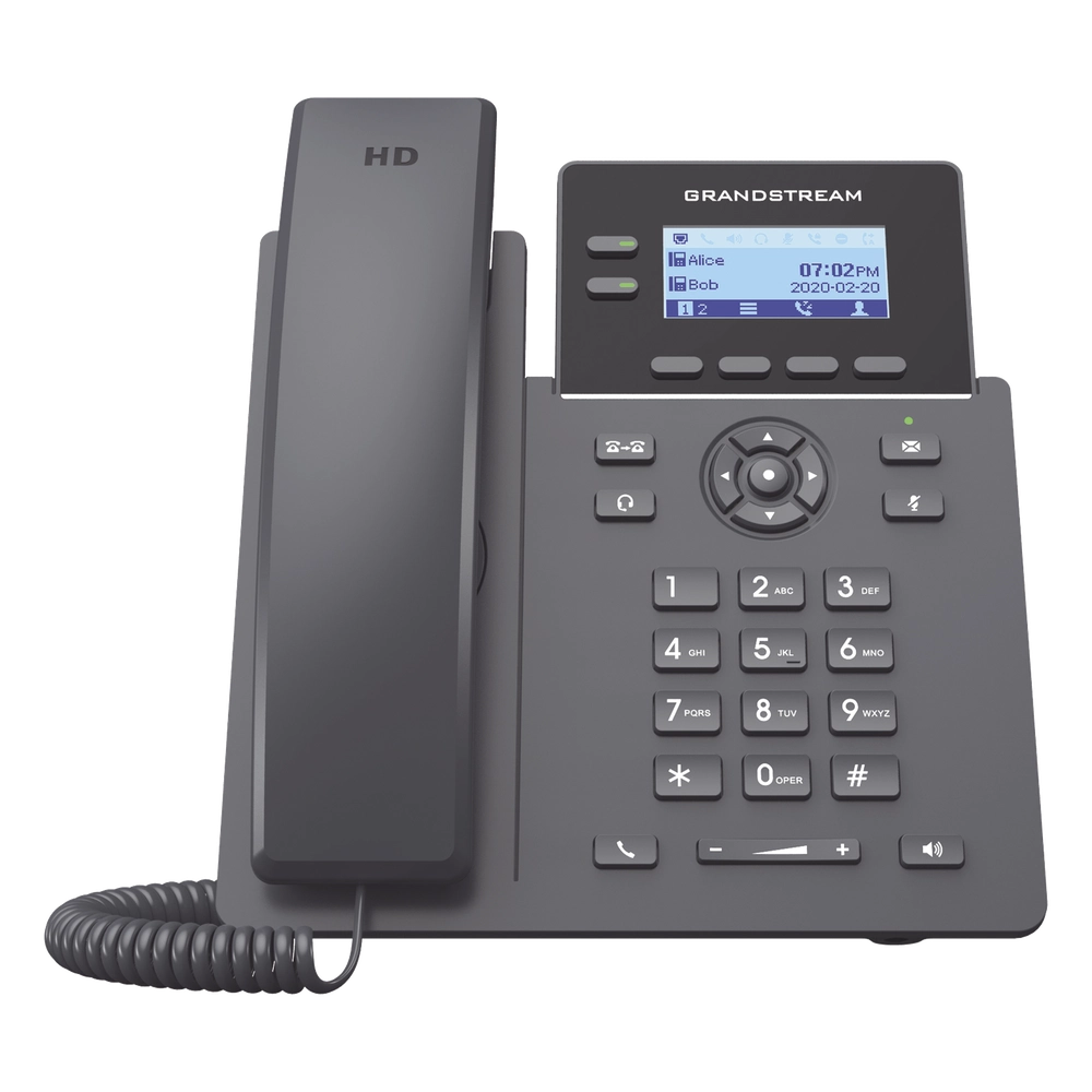 Teléfono IP Wi-Fi Grado Operador, 2 líneas SIP con 4 cuentas, codec Opus, IPV4/IPV6 con gestión en la nube GDMS