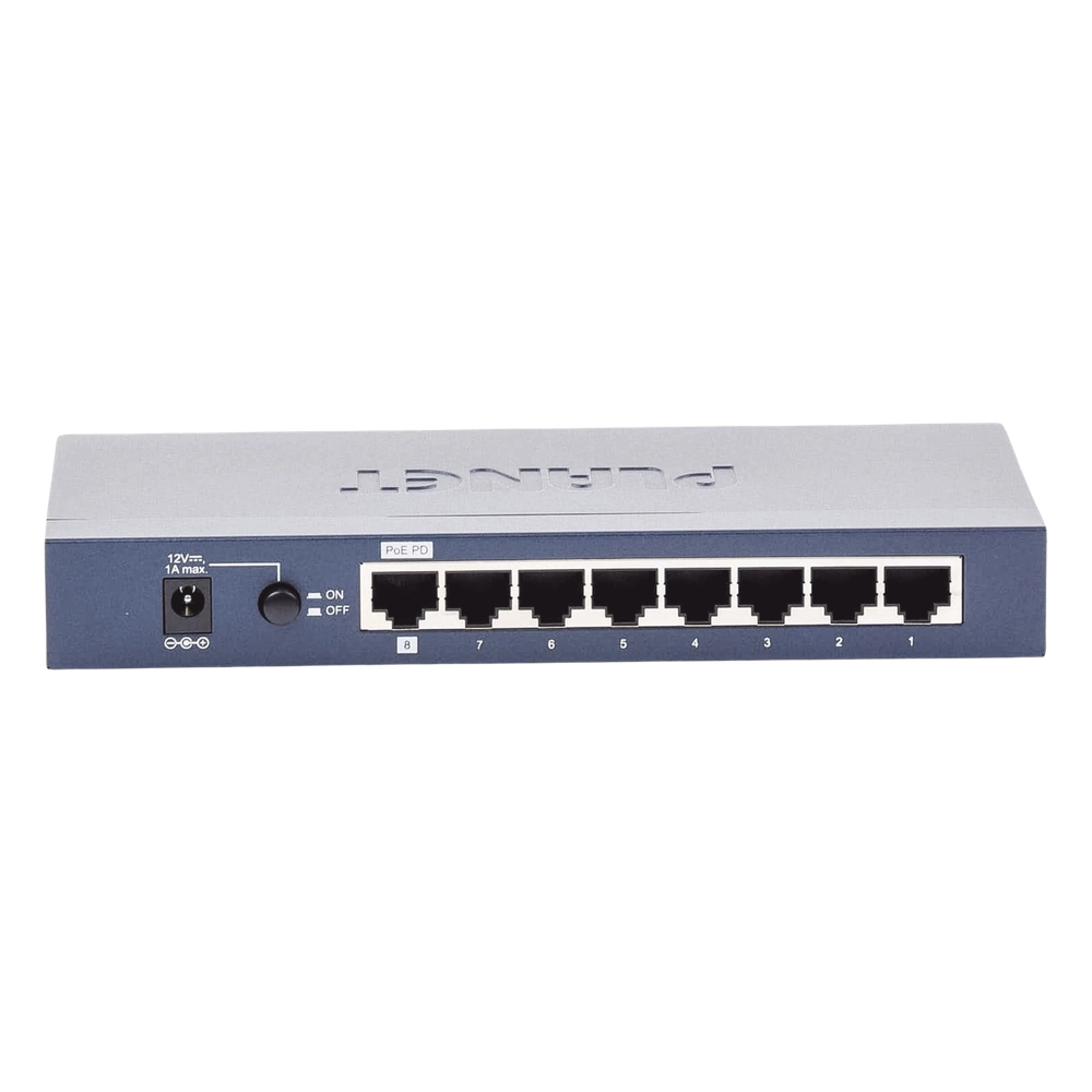 Switch Administrable de Escritorio de 8 Puertos Gigabit/ 2 Puertos SFP / 20 Gbps Switching / PoE In 802.3af/at / Dual Power DC + PoE / VLAN Q-in-Q / IPv6/IPv4/ Administración Remota con CloudNMS - Imagen 4