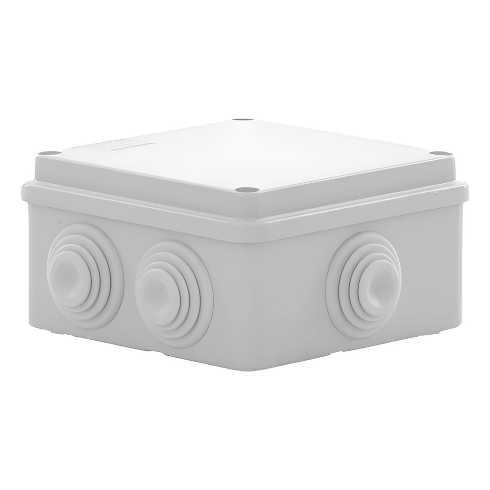 Caja Estanca de PVC Para Derivación y Conexión, 6 Entradas, Tapa Atornillada,100x100x50 mm (Área Interna), Uso Exterior IP55, Material que no Propaga el Fuego y Libre de Hálogenos - Imagen 5