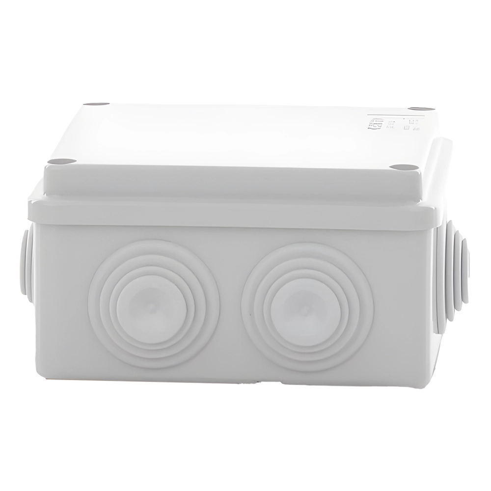 Caja Estanca de PVC Para Derivación y Conexión, 6 Entradas, Tapa Atornillada,100x100x50 mm (Área Interna), Uso Exterior IP55, Material que no Propaga el Fuego y Libre de Hálogenos - Imagen 6