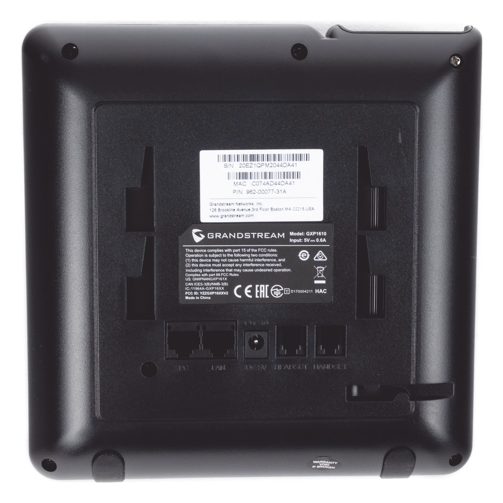 Teléfono IP SMB de 1 Línea, 1 Cuenta SIP con 3 teclas de función programables y conferencia de 3 vías. 5Vcc - Imagen 4