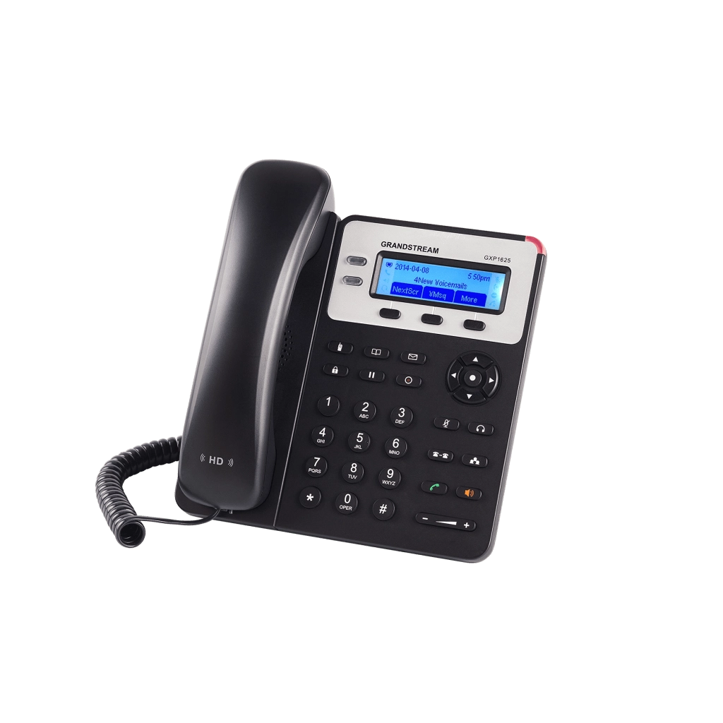 Teléfono IP SMB de 2 Líneas con 3 teclas de función programables y conferencia de 3 vías. PoE