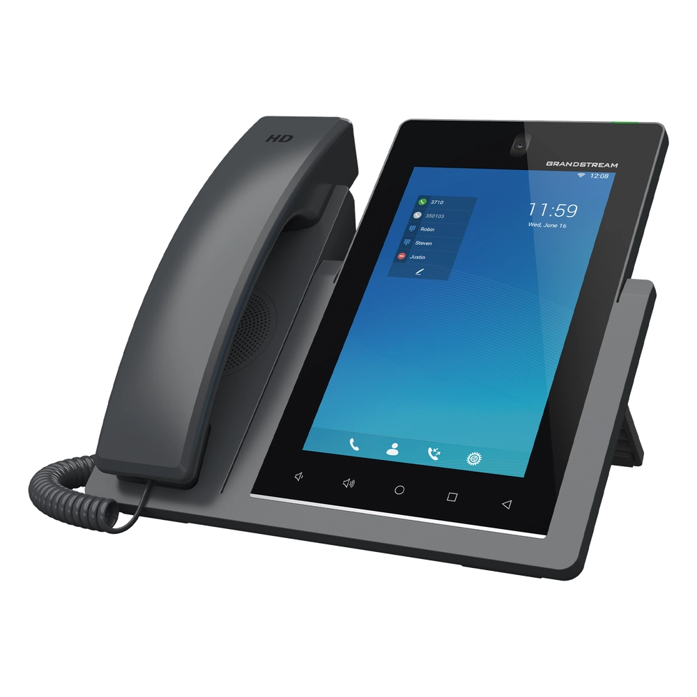 Teléfono IP Android 11, 16 líneas SIP con 16 cuentas, pantalla táctil 7", puertos Gigabit, Wi-Fi, Bluetooth, PoE, codec Opus, IPV4/IPV6 con gestión en la nube GDMS - Imagen 3