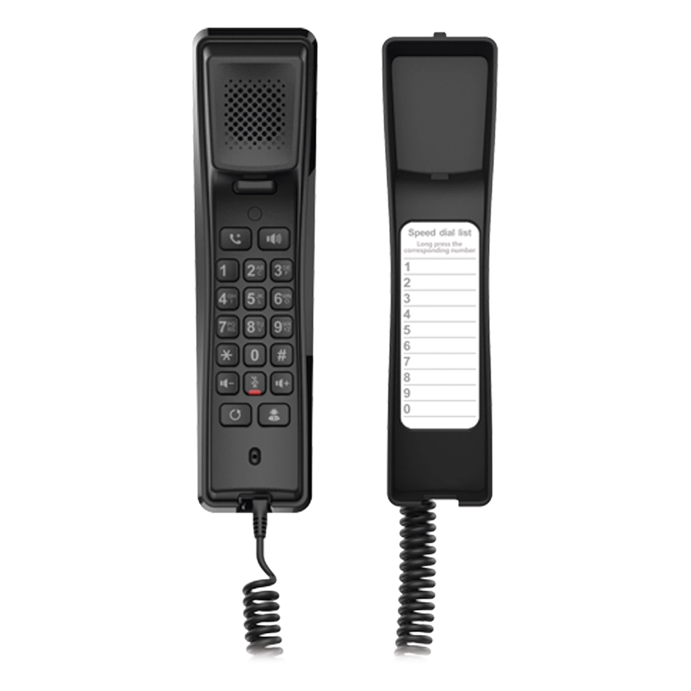Teléfono IP profesional para Hotelería, montaje en pared, teclado numérico estándar, conferencia de 3 vías, Opus y PoE. - Imagen 5