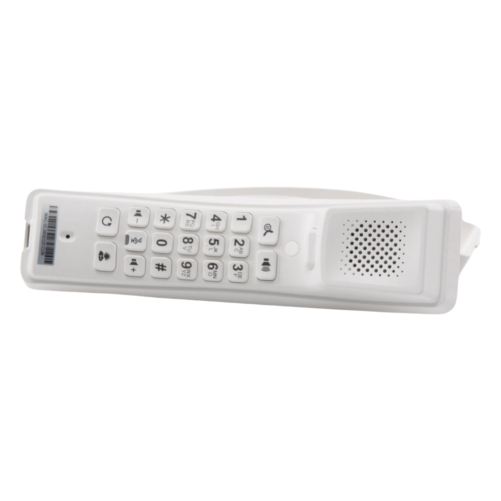 Teléfono IP profesional para Hotelería, montaje en pared, teclado numérico estándar, conferencia de 3 vías, Opus y PoE. - Imagen 4