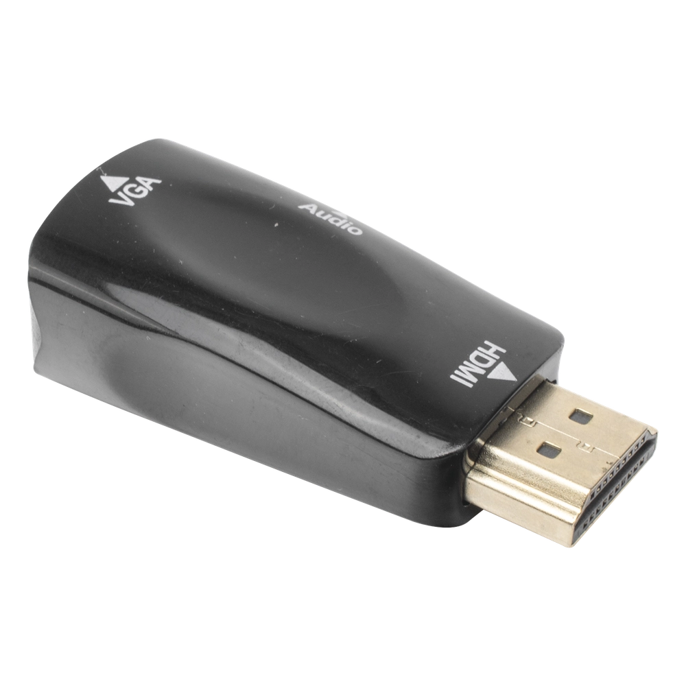 Adaptador (Convertidor) HDMI a VGA / HDMI Macho a VGA Hembra / Resolución 1920x1080 @ 60Hz / Adaptador de Audio de 3.5 mm / Chapado en Níquel - Imagen 3