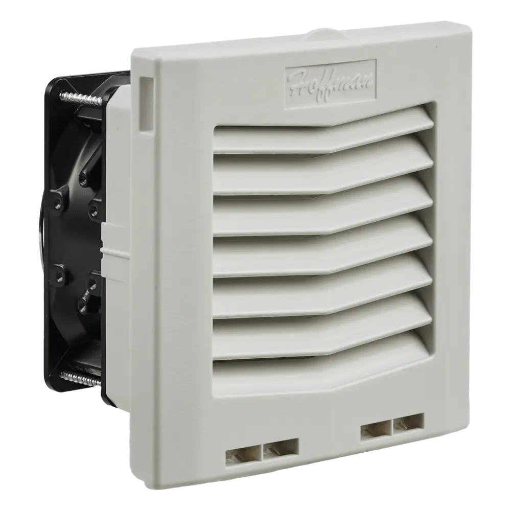 Ventilador con Filtro de Montaje Lateral HF05 / Flujo de Aire 35 CFM (59 m³/h) / 115 Vca / IP54 / Color Gris Claro