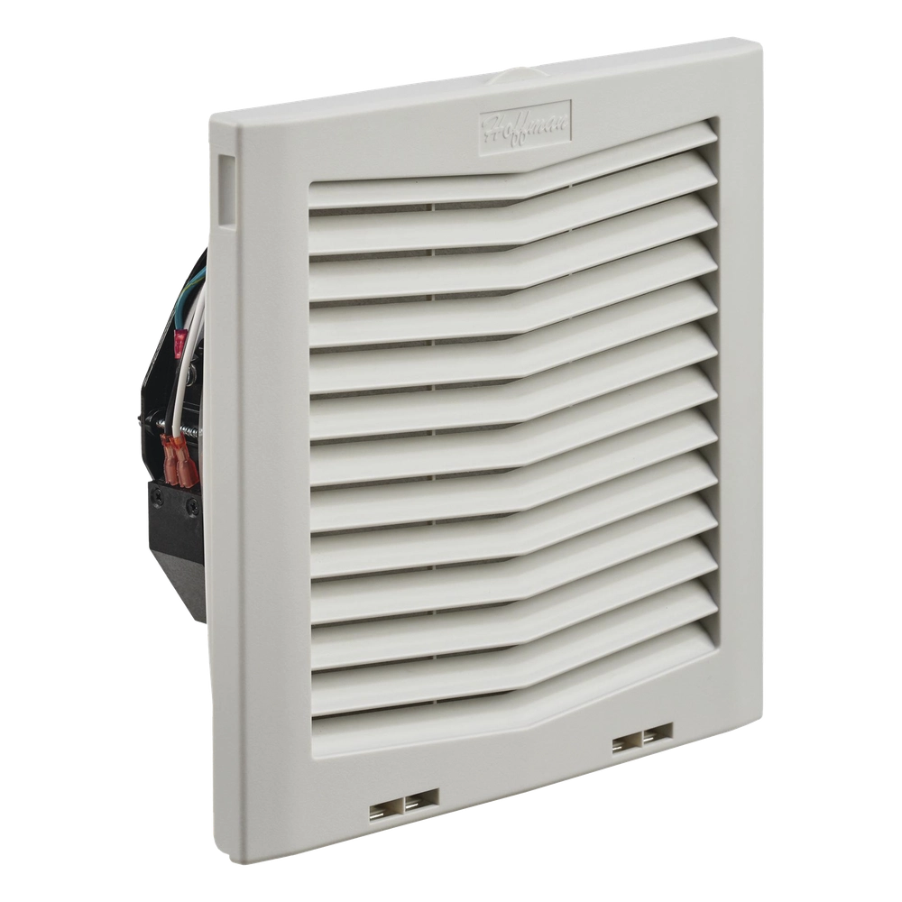 Ventilador Con Filtro de Montaje Lateral HF10, Con Flujo de Aire de 159 CFM, 115 Vca, Color Gris Claro