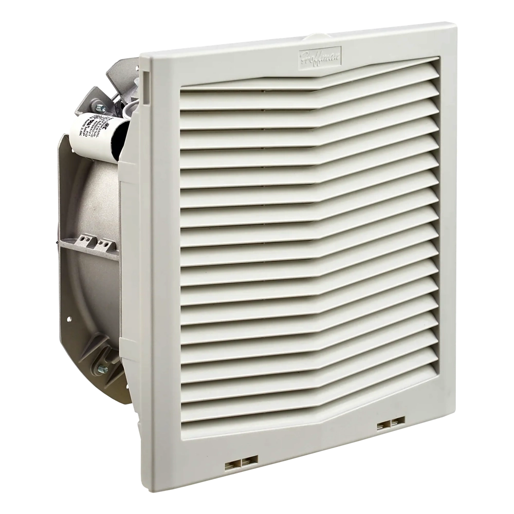 Ventilador Con Filtro de Montaje Lateral HF13, Con Flujo de Aire de 395 CFM, 115 Vca, Color Gris Claro