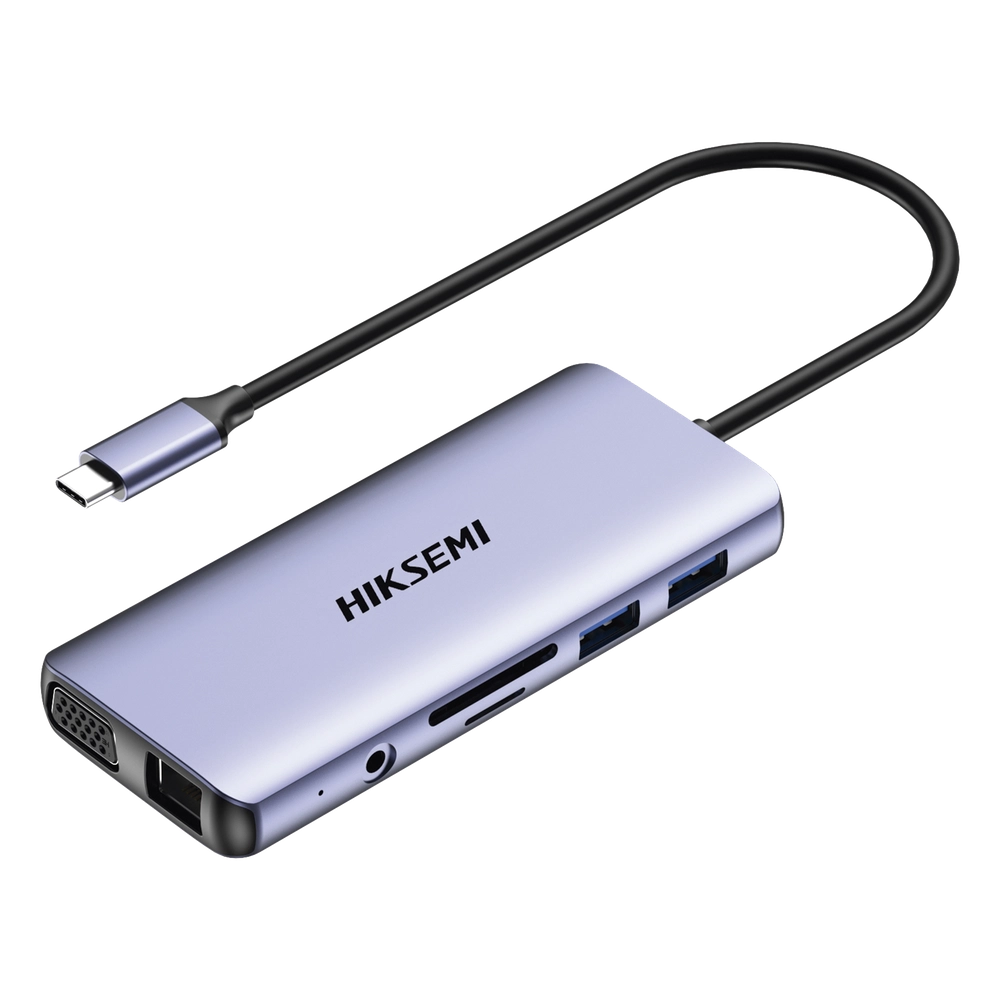Hub USB-C 11 en 1 / HDMI 4K + VGA / 2x USB 3.0 + 2x USB 2.0 / SD + Micro SD / RJ45 Gigabit / PD 100W / Audio / Aleación de Aluminio - Imagen 3