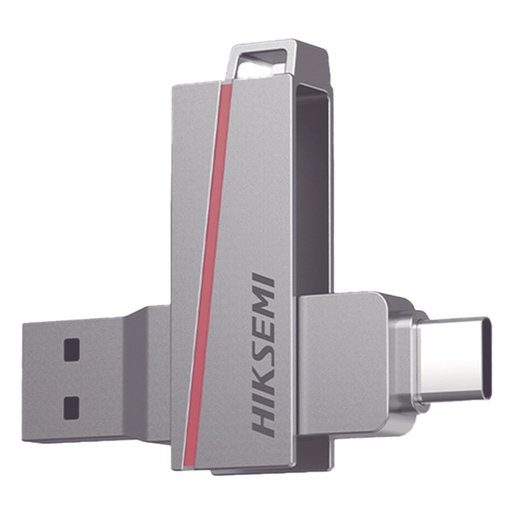 Memoria USB Dual de 128 GB / USB-C y USB-A / Transferencia de Alta Velocidad / Metálica / Compatible con Dispositivos Móviles, Windows, Mac y Linux