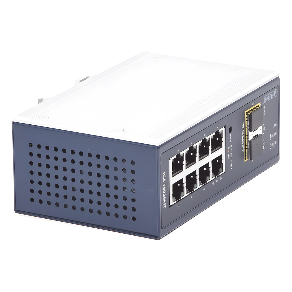 Switch Industrial Administrable Capa 2, 8 Puertos 10/100/1000T, 2 Puertos SFP 1G / 2.5 G BASE X - Imagen 4