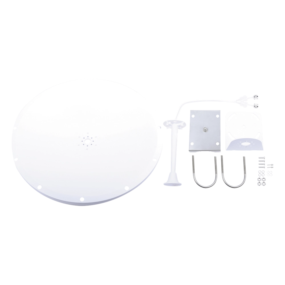 Kit de Antena y radomo, ganancia de 28 dBi, rango de frecuencia extendida (4.9 a 6.5 GHz), conectores SMA-macho inverso, incluye jumper, distancia de hasta 15 km - Imagen 2